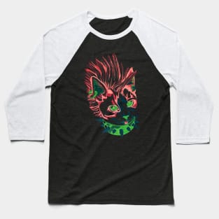 Punk Kitty Baseball T-Shirt